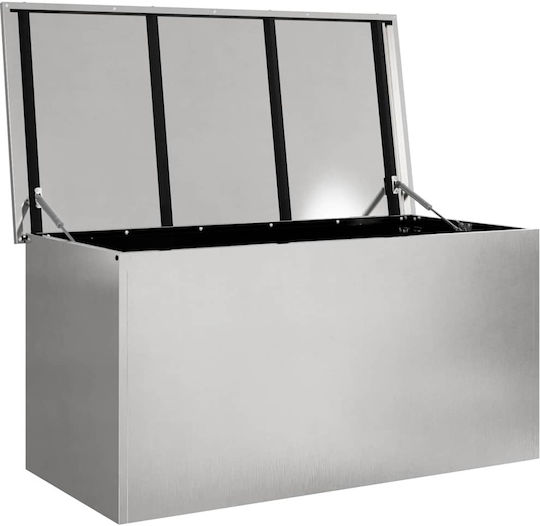 vidaXL Metallisch Aufbewahrungsbox mit Deckel 100x50.5x50cm 1Stück