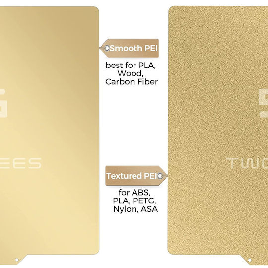 Suprafață De Imprimare Dublă Față Texturată Netedă 235 X 235 Mm Placă Pei Imprimantă 3D Ender 3 Ender 5/pro Cr 20/pro Mega Pro Kobra Aquila C2 S2 X2 Odin-5 F3 Neptune X 2 2s Mingd D2 Lk4/lk4 Pro B1 A10m/a10t Bază Magnetică