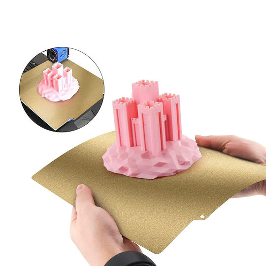 Suprafață De Imprimare Dublă Față Texturată Netedă 235 X 235 Mm Placă Pei Imprimantă 3D Ender 3 Ender 5/pro Cr 20/pro Mega Pro Kobra Aquila C2 S2 X2 Odin-5 F3 Neptune X 2 2s Mingd D2 Lk4/lk4 Pro B1 A10m/a10t Bază Magnetică