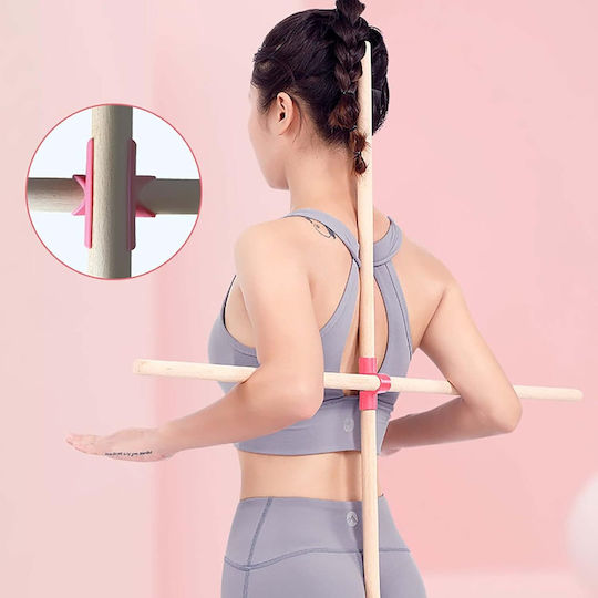 Pilates Holzstab 60cm Set 2 Stücke