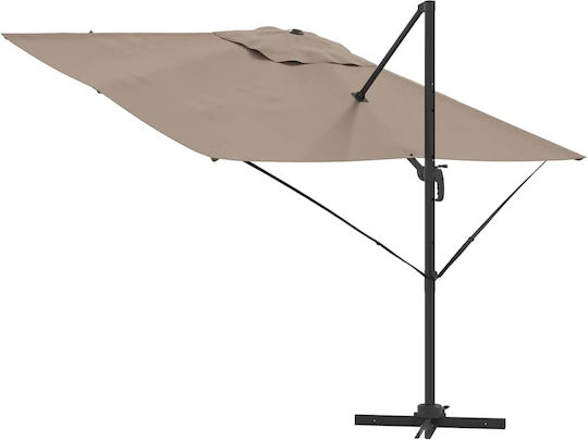 Hanging Garden Parasol Metal Brown 2.7x2.7xHeight 2.7m