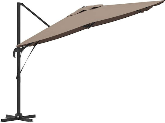 Hanging Garden Parasol Metal Brown 2.7x2.7xHeight 2.7m