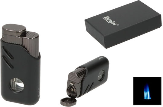 EuroJet Lighter Flame Windproof with Jet Flame in Brown color