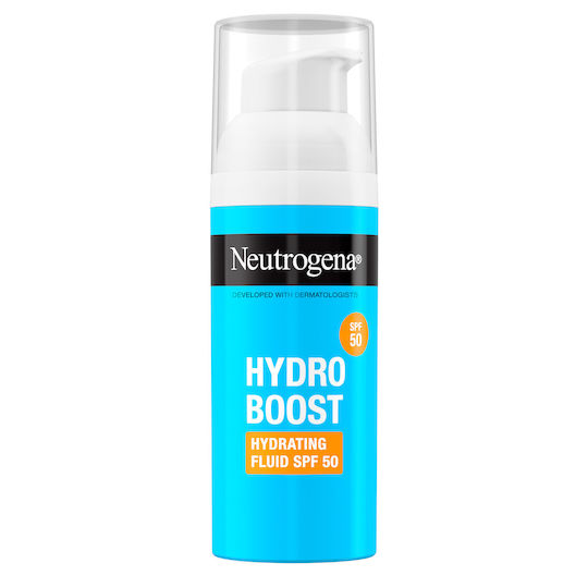 Neutrogena Hydro Boost Κρέμα Προσώπου Ημέρας με SPF50 για Ενυδάτωση, Πανάδες & Λάμψη με Υαλουρονικό Οξύ & Βιταμίνη C 50ml