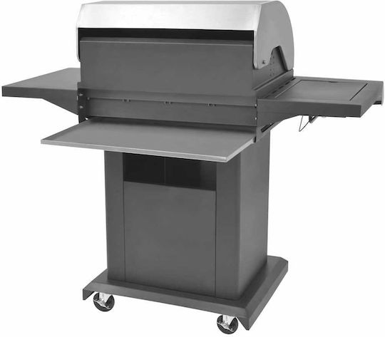 vidaXL Gasgrill Rost 132cmx61cmcm mit 4 cm und Seitenbrenner