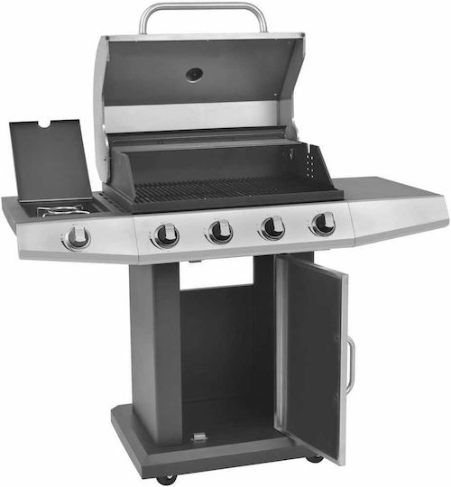 vidaXL Gasgrill Rost 132cmx61cmcm mit 4 cm und Seitenbrenner