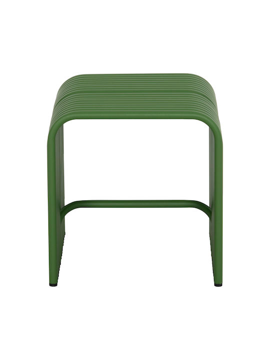 Stool For Living Room Metallic Intrepid Green 40x38x42cm