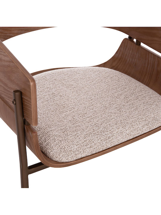 Outdoor Chair Metallic Krill Whitewash 2 Pieces 40x55x72cm