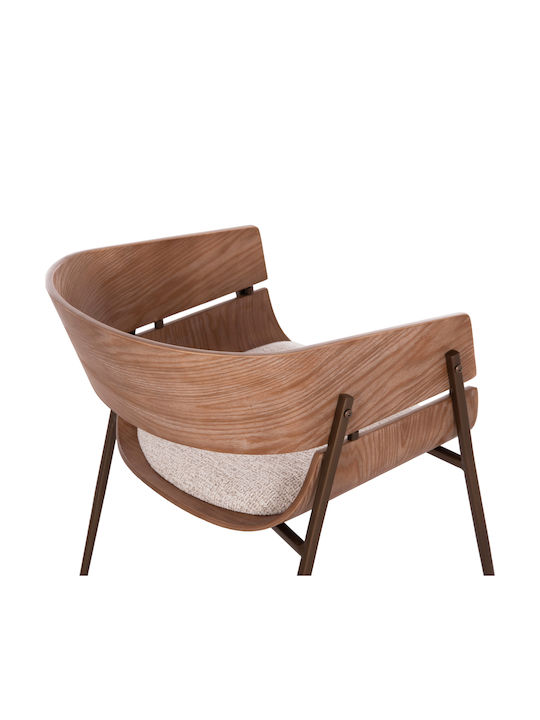 Outdoor Chair Metallic Krill Whitewash 2 Pieces 40x55x72cm