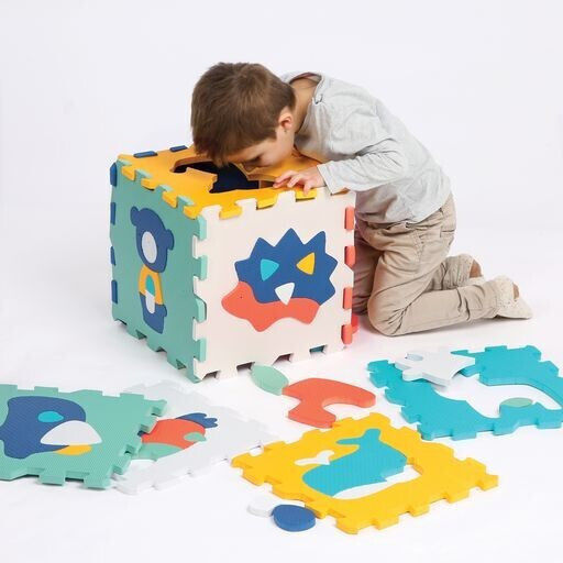 Ludi Interaktives Kinder-Bodenpuzzle Mat mit Tieren 9 Stück