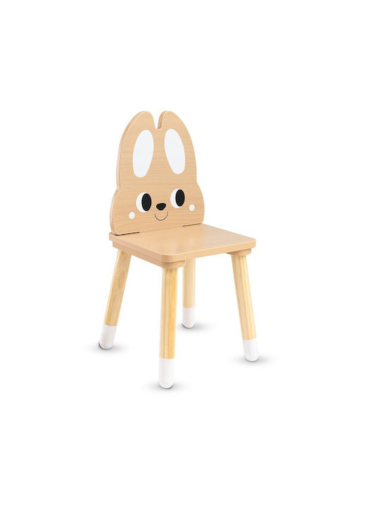 Cute Bunny Set Mese Pentru Copii Cu Scaune Pentru Vopsire Din Lemn Bej Moni