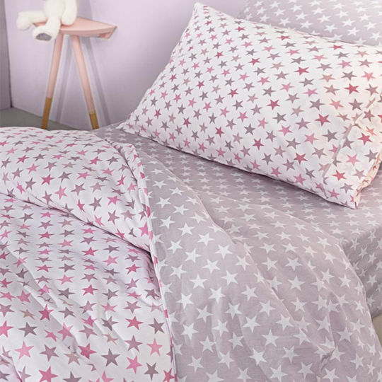Guy Laroche Cosmos Детски Плик за Завивка Единичен Памучен Pudra 165x225бр