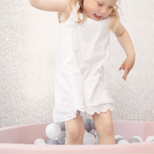 BabyTrold Piscină cu bile pentru 6+ Luni Roz