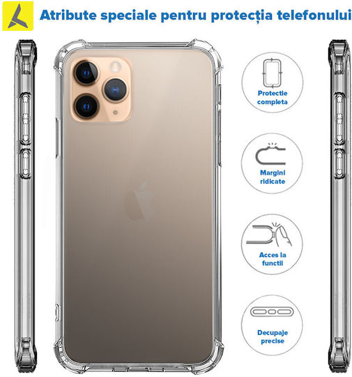 Iphone 11 Pro Max Case Shockproof Transparent Silicone Anti-drop Corners Plastic Back Ishield Clear