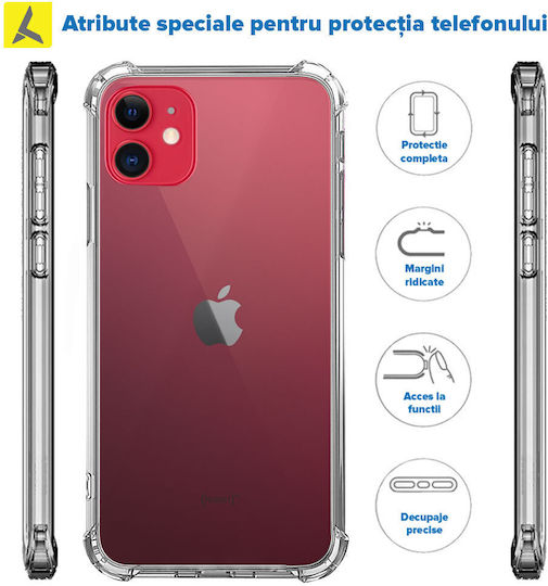 Iphone 11 Shockproof Case Transparent Silicone Anti-drop Corners Plastic Back Ishield Clear