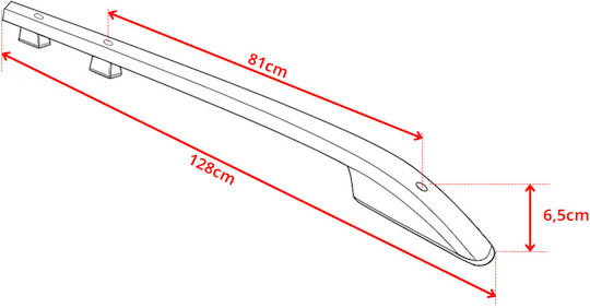 Roof Rails Fiat Fullback 2015-19 Mitsubishi L200 2016-2023 Black