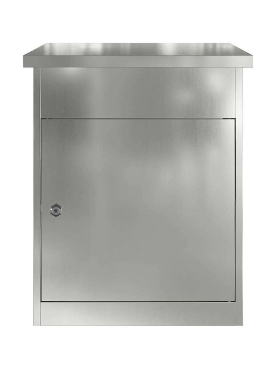 vidaXL Пощенска Кутия За Открито Метална В Черен Цвят 44x35x59см
