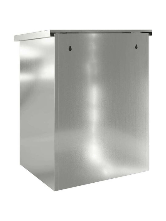 vidaXL Пощенска Кутия За Открито Метална В Черен Цвят 44x35x59см