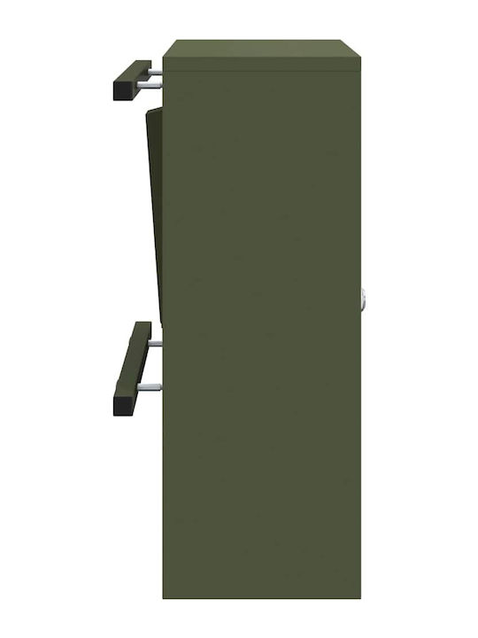 vidaXL Außenbereich Briefkasten Inox in Grün Farbe 30x23x55cm