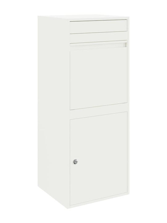 vidaXL Пощенски Кутии На Открито Inox В Бял Цвят 41x38x103см