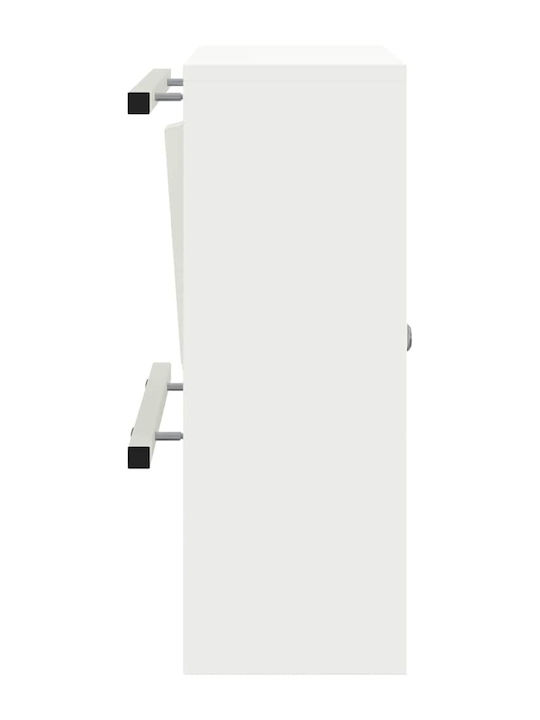 vidaXL Außenbereich Briefkasten Inox in Weiß Farbe 30x23x55cm