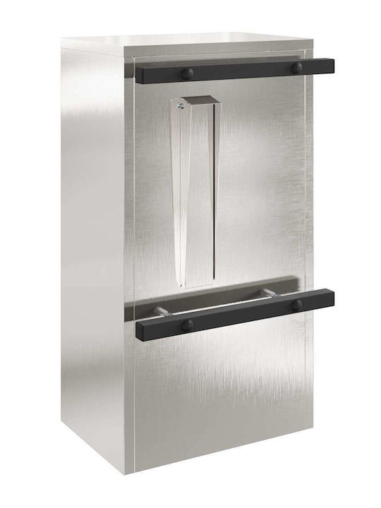 vidaXL Außenbereich Briefkasten Inox in Schwarz Farbe 30x23x55cm vidaXL Außenbereich Briefkasten Inox in Schwarz Farbe 30x23x55cm