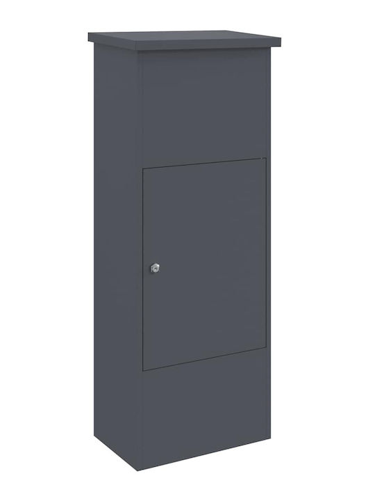 vidaXL Cutie Poștală Pentru Exterior Din Inox Gri 44.5x29x110.5cm