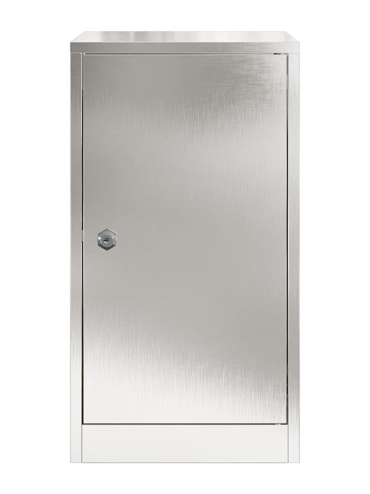 vidaXL Außenbereich Briefkasten Inox in Schwarz Farbe 30x23x55cm