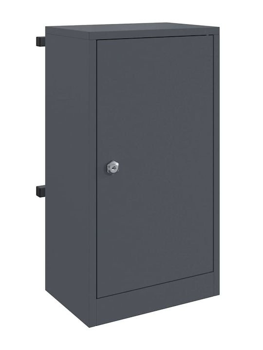 vidaXL Cutie Poștală pentru Exterior Inox în Culoarea Gri 30x23x55cm