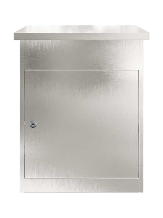 vidaXL Outdoor Mailbox Inox in Silver Color 44x35x59cm