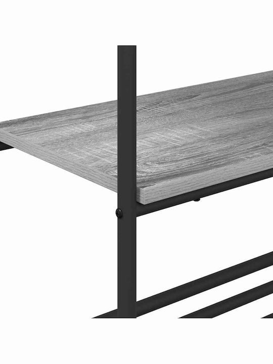 vidaXL Κρεμάστρα Δαπέδου από Ξύλο Γκρι 60x30x171cm