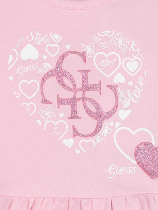 Kids' Set with Leggings Winter 2pcs Cotton Candy Pink