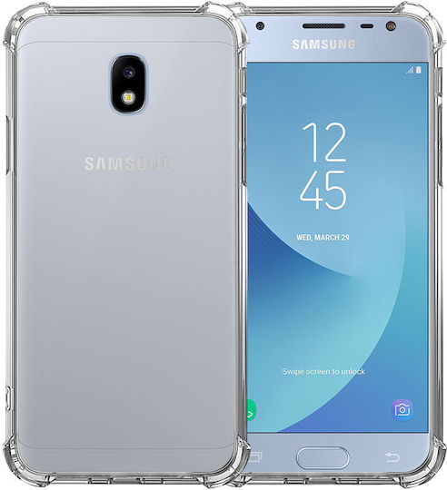 Husă Antișoc Samsung J7 2017 J730 Culoare Full Face Transparent Silicon Anti-cadere Colțuri Plastic Back Ishield Clar