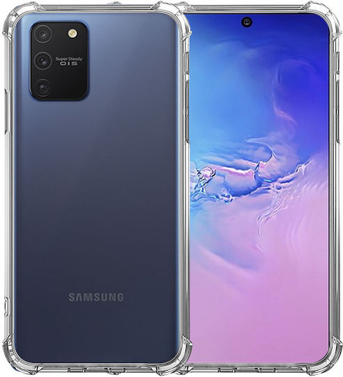 Samsung S10 Lite Stoßfeste Handyhülle Transparentes Silikon Antivibrations-Ecken Kunststoff Rückseite Ishield Klar