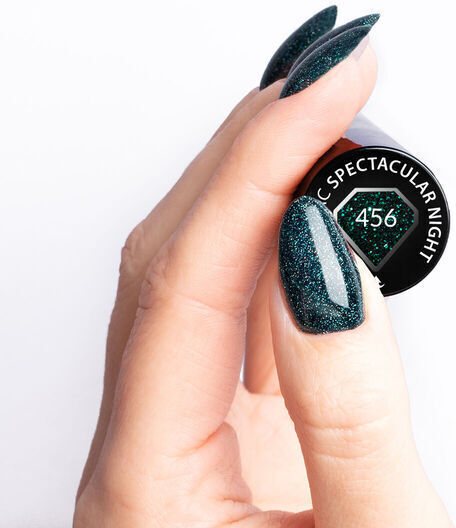 Semilac Classic Хибриден Лак за Нокти 456 Spectacular Night с Glitter 7мл 1бр