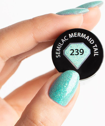 Semilac Хибриден Лак за Нокти 239 Mermaid Tail 7мл 1бр