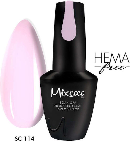 Mixcoco Semi-Permanent Nail Polish 114 SC-114 15ml 1pcs