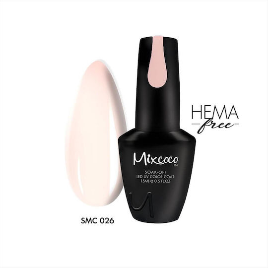 Mixcoco Classic Semipermanent Lac de Unghii 026 15ml 1buc