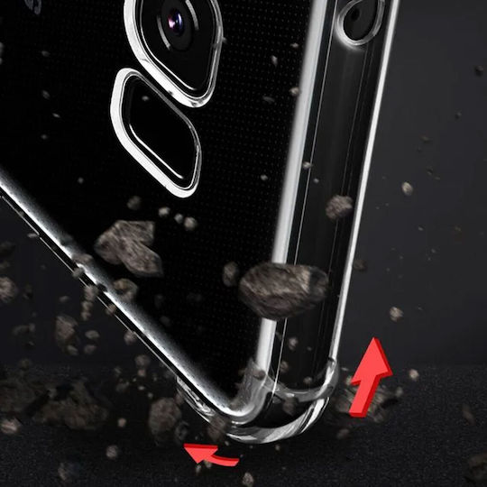 Husă Antișoc Samsung Galaxy S8 Plus Transparentă Hard Acrylic Back Silicon Edges Cornere Anti-cadere Ishield Clar