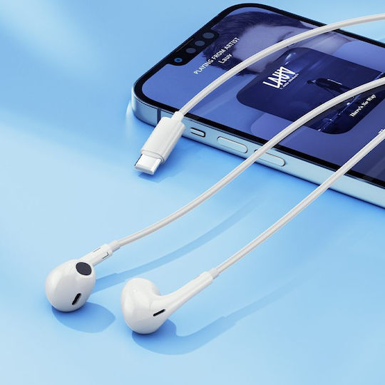QCY In-ear Handsfree Ακουστικά με Βύσμα USB-C Λευκό