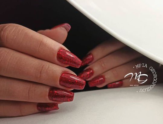 Gellie Хибриден Лак за Нокти E 628 с Glitter 10мл 1бр