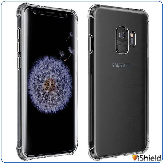 Husă Ishield Samsung Galaxy S9 Plus Protecție Șocantă Ultra Clară Margini din Silicon Acrilic Dur Back Anti-șoc Colțuri Transparent