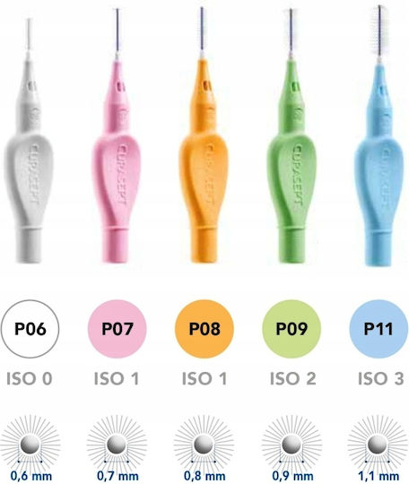 Curasept Proxi Prevention Μεσοδόντια Βουρτσάκια Πορτοκαλί 6τμχ