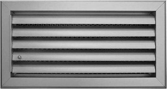 Karkon Rectangular Fireplace Air Shutter White 20x15cm