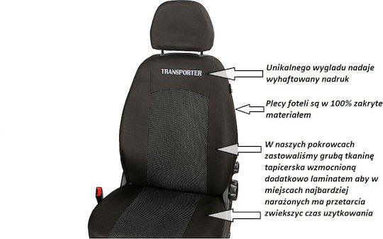 Vw Transporter T5 T6 2003-2024 Custom Tailored Covers