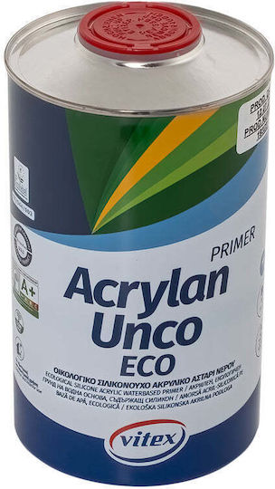 Vitex Acrylan Unco Eco Οικολογικό Σιλικονούχο Μικρονιζέ Ακρυλικό Αστάρι Νερού Suitable for Masonry 1lt
