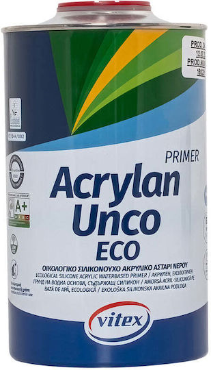 Vitex Acrylan Unco Eco Οικολογικό Σιλικονούχο Μικρονιζέ Ακρυλικό Αστάρι Νερού Suitable for Masonry 1lt