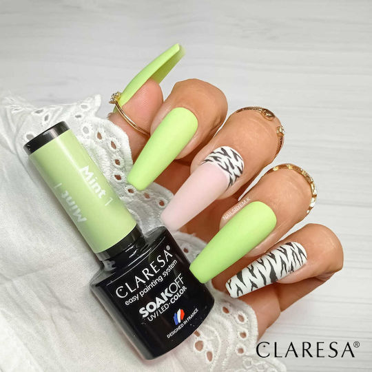 Claresa Soakoff Ojă Pentru Unghii Cu Gel Mint 1 5ml