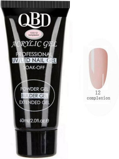 QBD Acrygel Νυχιών Complexion 1333-12 Πολύχρωμο 60ml