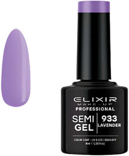 Elixir Ημιμόνιμο Βερνίκι Νυχιών #933 Lavender 8ml